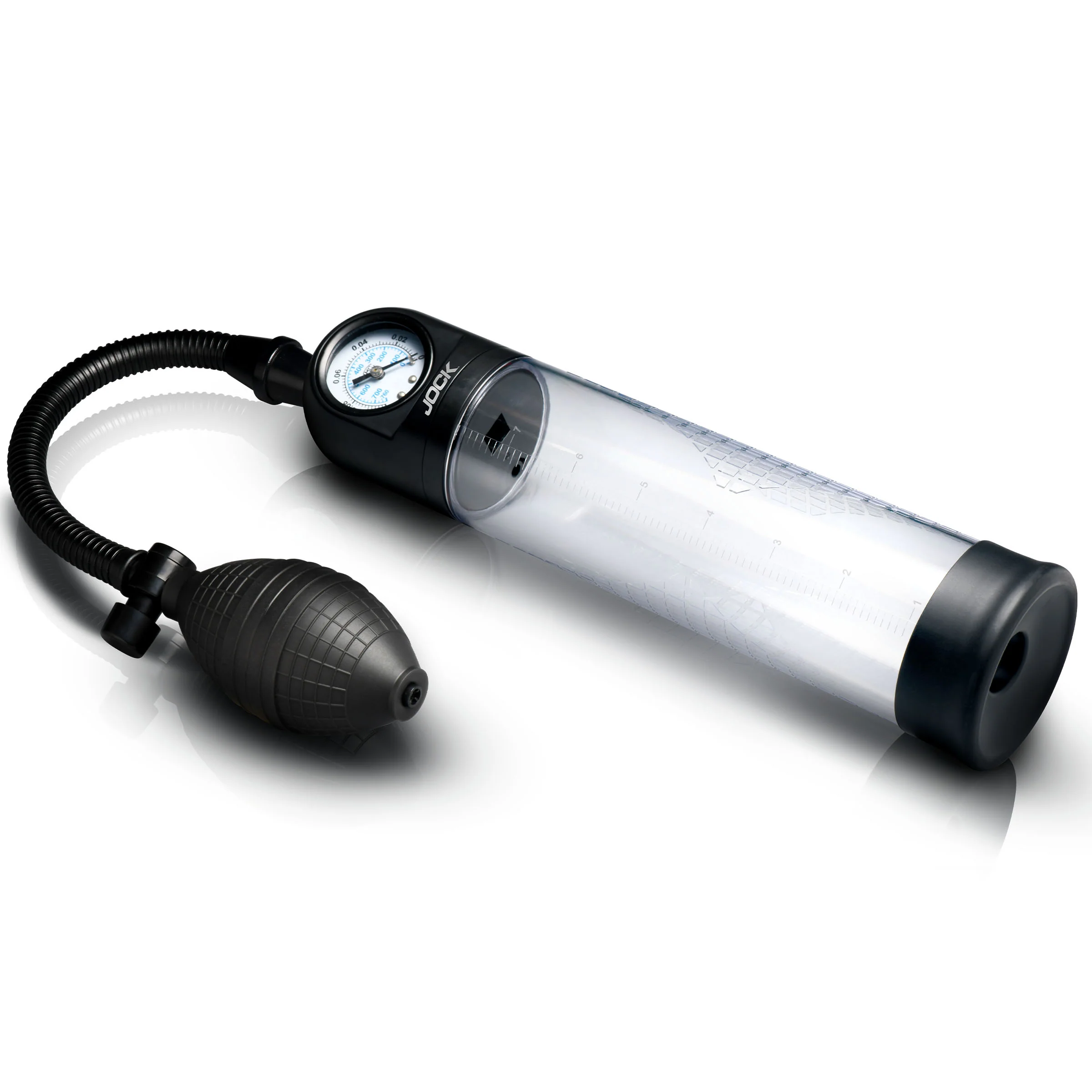JOCK Advanced Pump Up Gauge Penis Pump with Bulb - Image 5