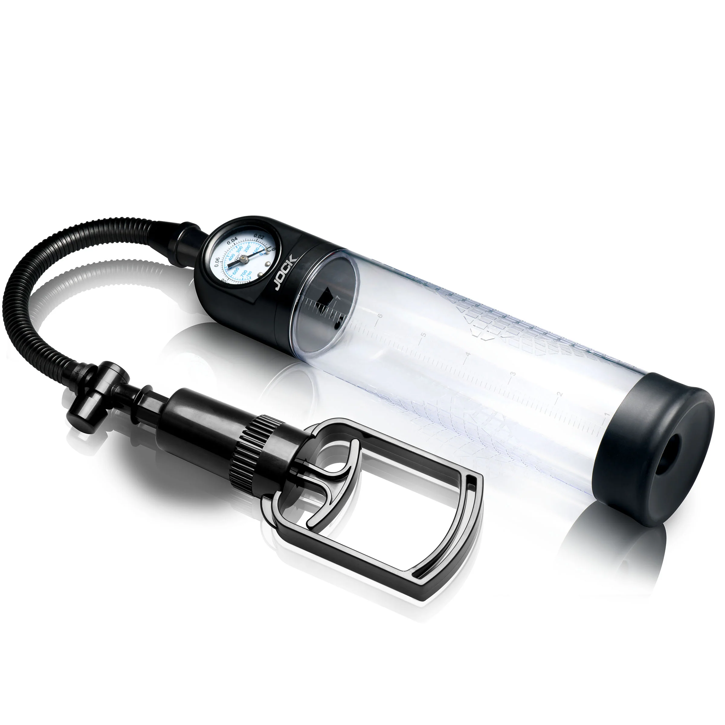 JOCK Advanced Pump Up Gauge Penis Pump with Pull Handle - Image 5