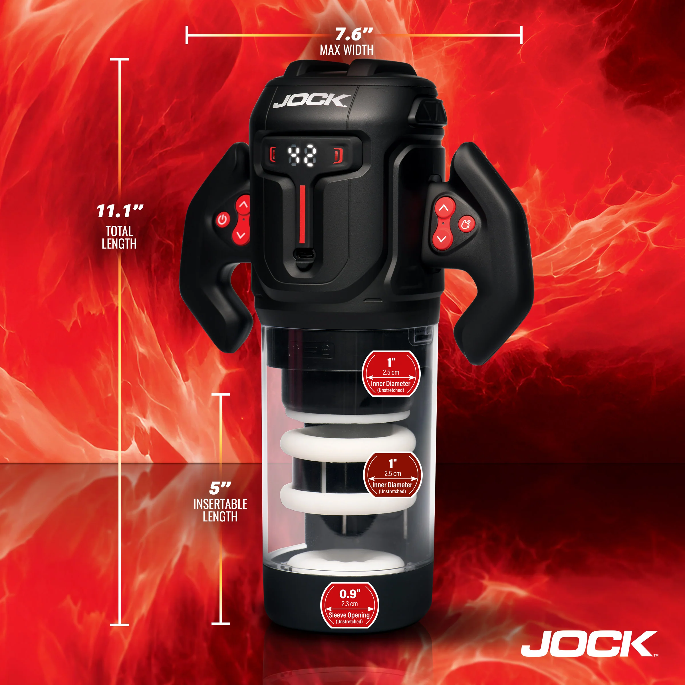 JOCK Advanced Turbo Spin Thrusting & Rotating Masturbator - Image 5