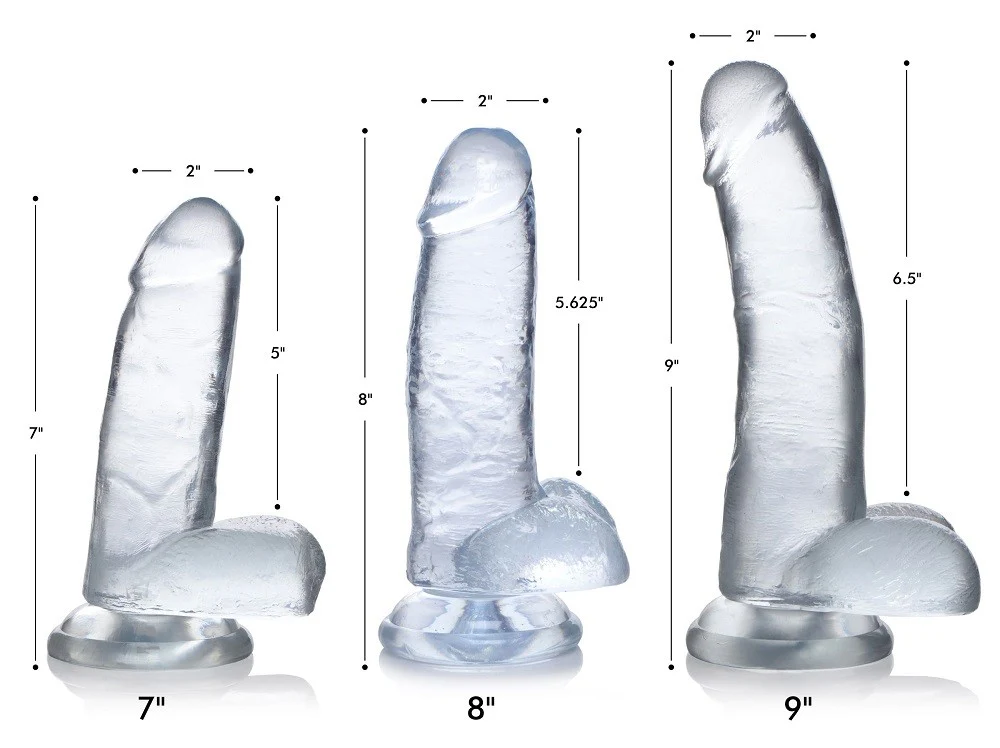 Jock C-Thru Dildo with Balls - Image 5