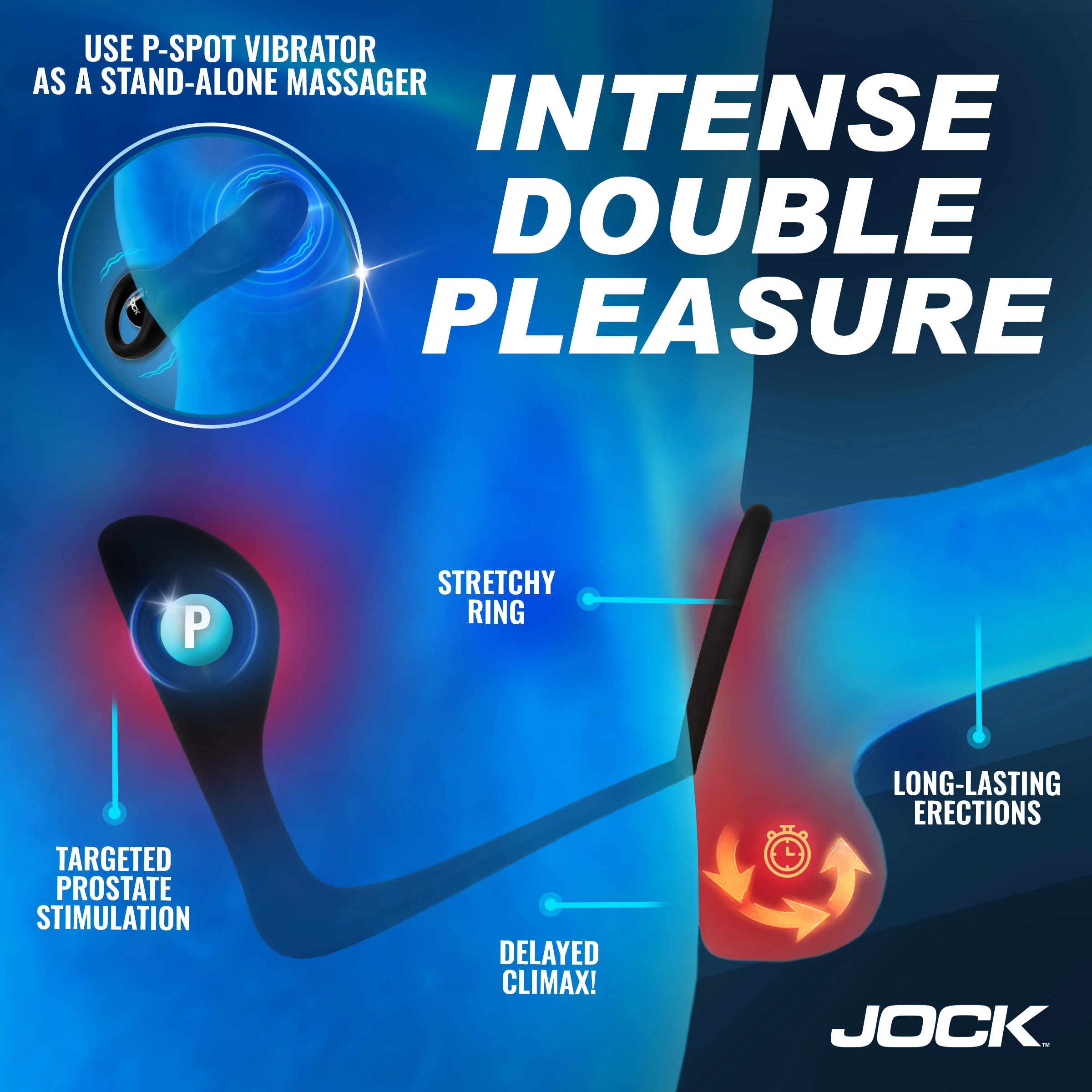 JOCK Enhancers P-Spotter Silicone Prostate Vibrator Set - Image 3