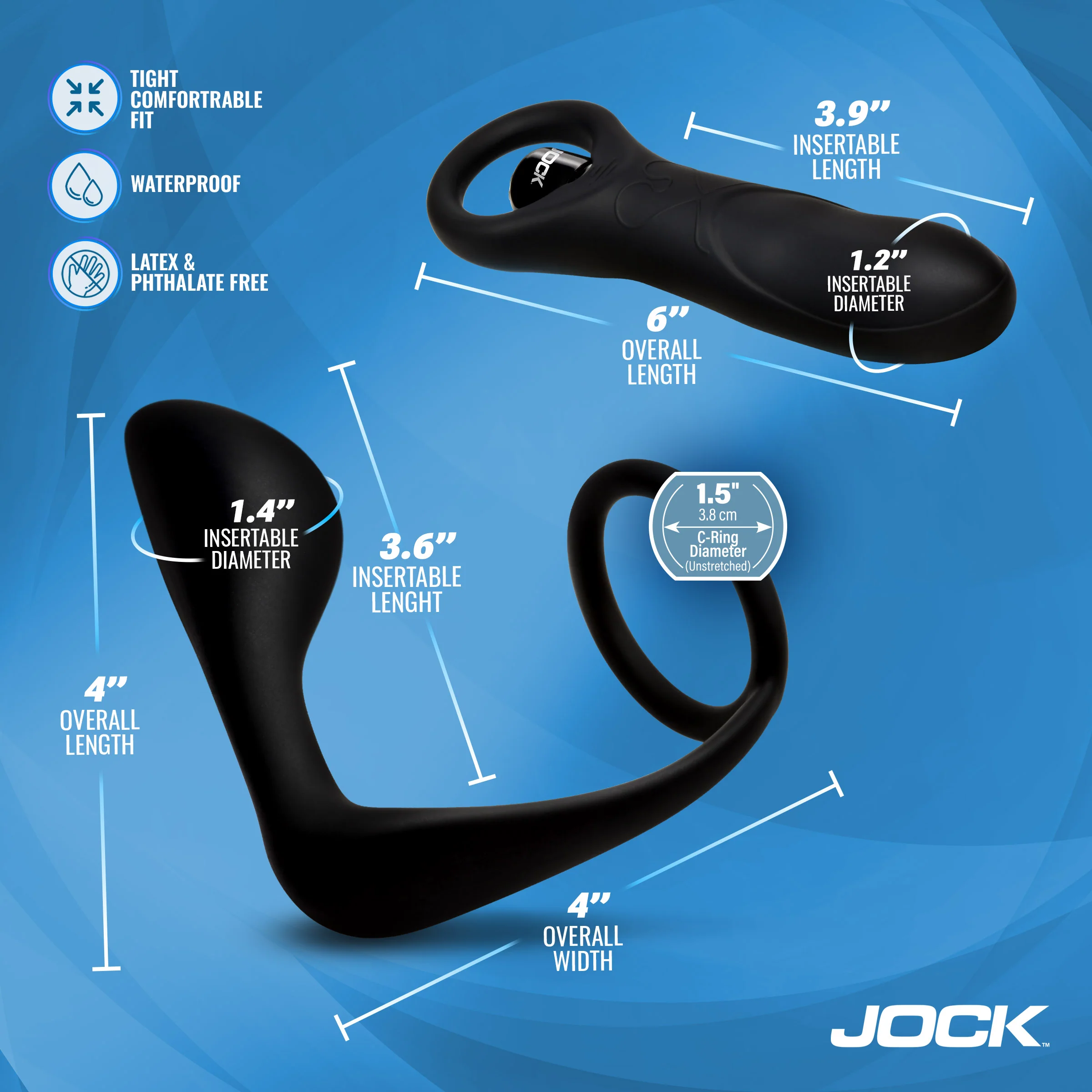 JOCK Enhancers P-Spotter Silicone Prostate Vibrator Set - Image 4