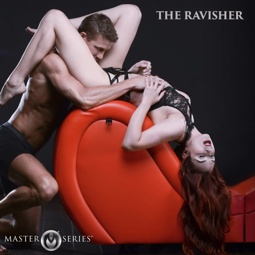 Red Detachable Kinky Sex Chaise with Love Pillows - Image 4