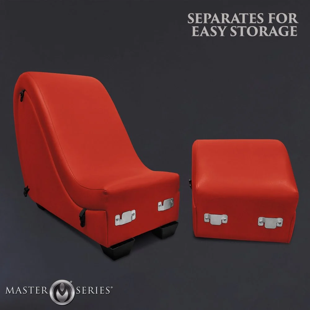 Red Detachable Kinky Sex Chaise with Love Pillows - Image 5