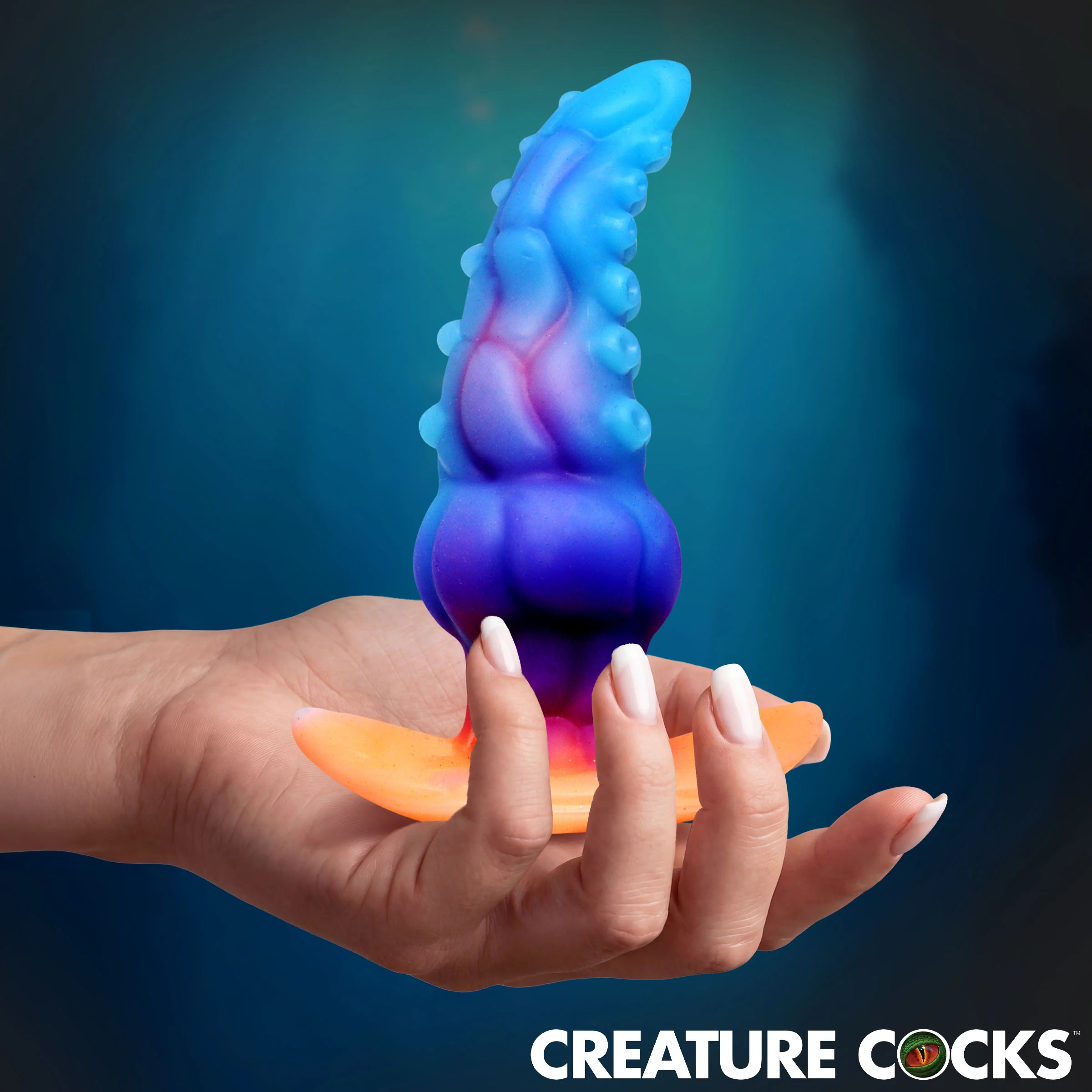 Kraken Glow-in-the-Dark Silicone Anal Plug - Image 2