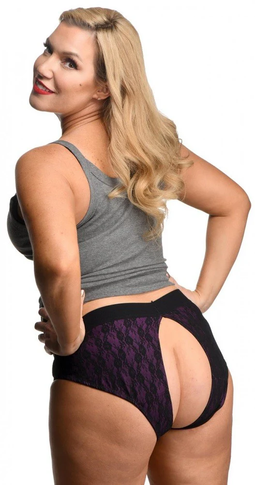 Lace Envy Crotchless Panty Harness - Image 2