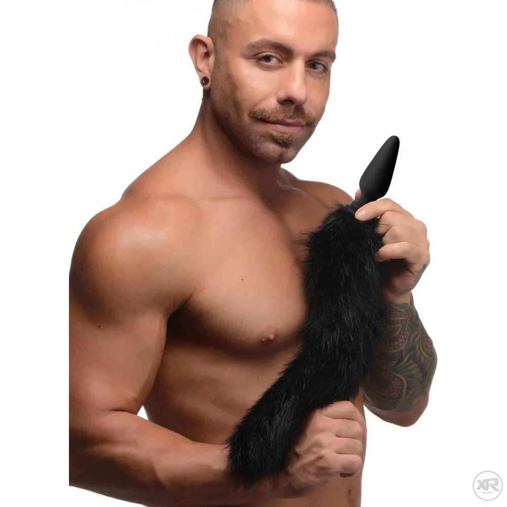 Large Anal Plug with Interchangeable Fox Tail - Image 4