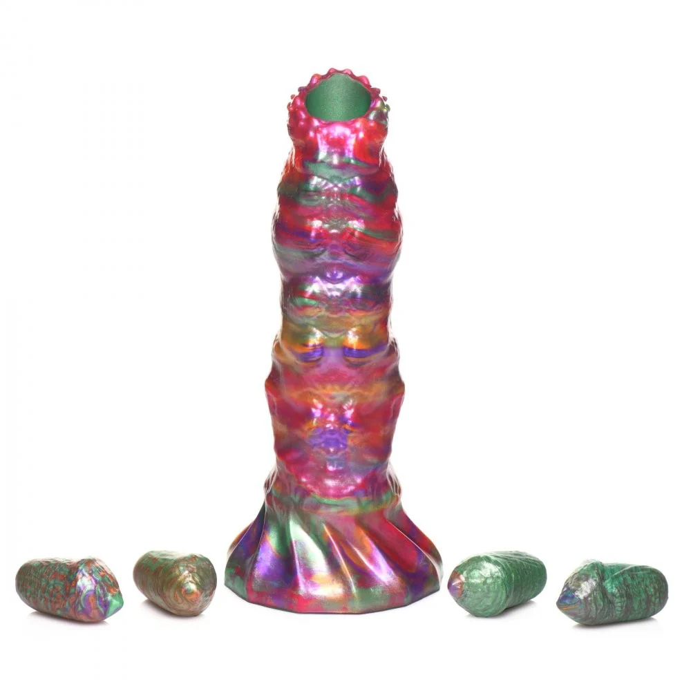 Larva Silicone Ovipositor Dildo with Eggs - Image 5