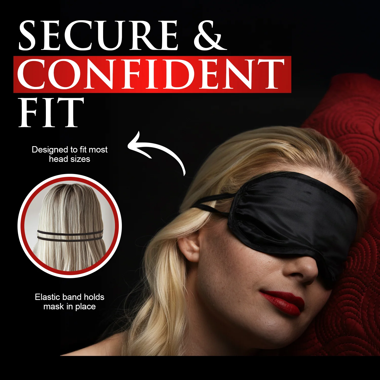 Le Boheme Satin Blindfold - Image 5
