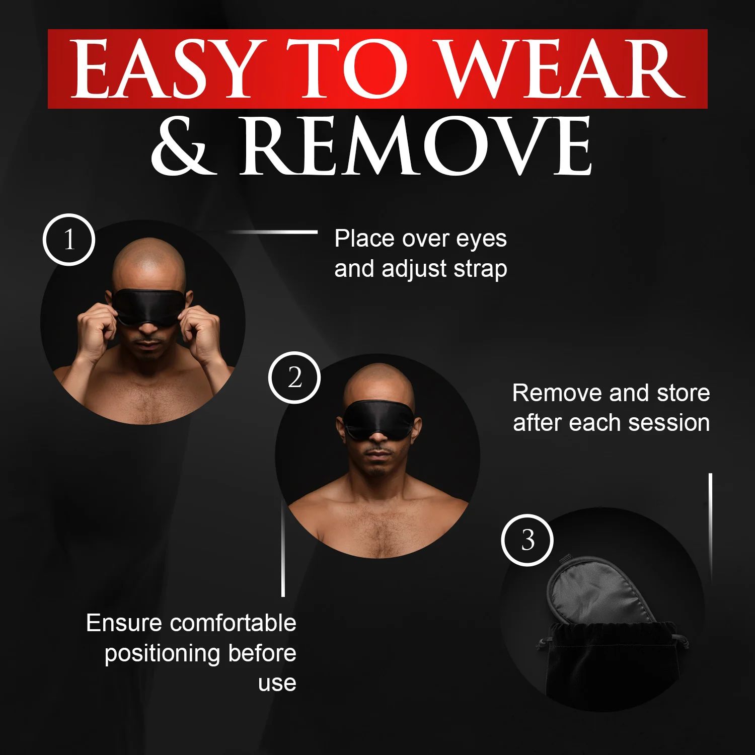 Le Boheme Satin Blindfold - Image 7
