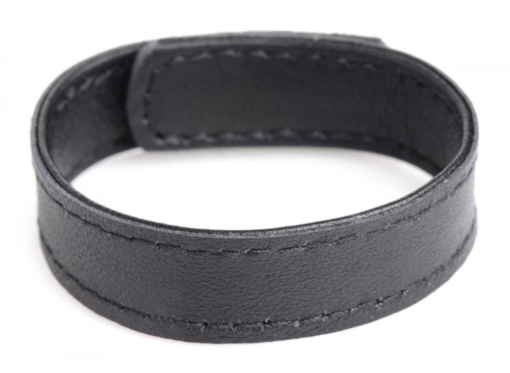 Leather and Velcro Cock Ring - Image 2