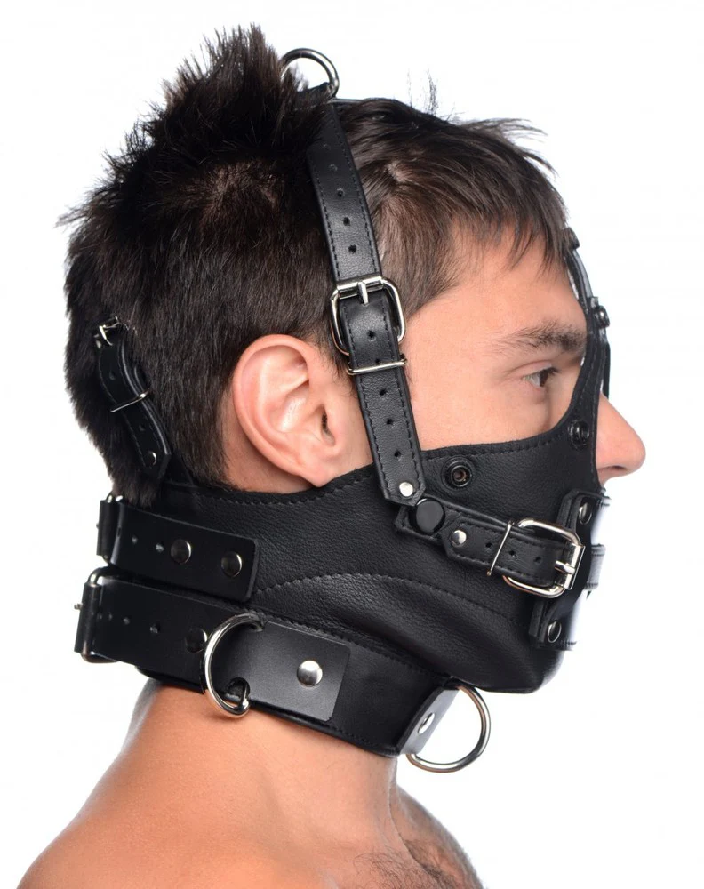 Leather Head Harness with Removeable Gag - Image 7