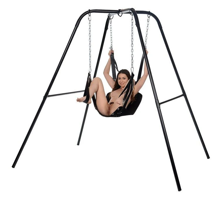 Leather Swing with Pillow and Stirrups - Image 2