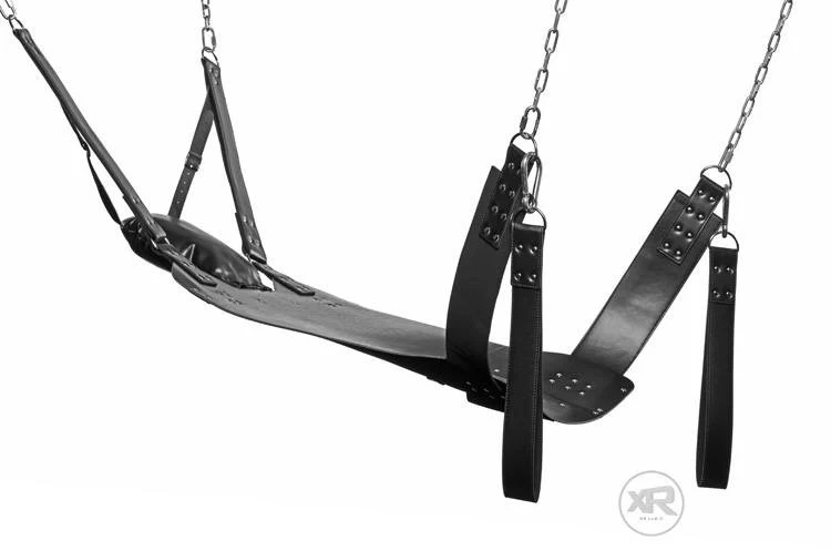 Leather Swing with Pillow and Stirrups - Image 4