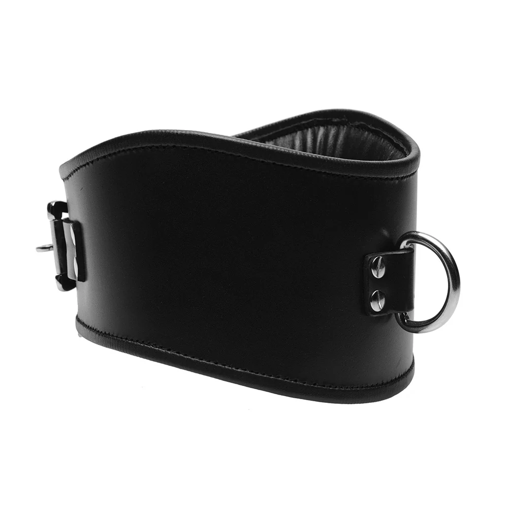 Padded Leather Locking Posture Collar - Image 2