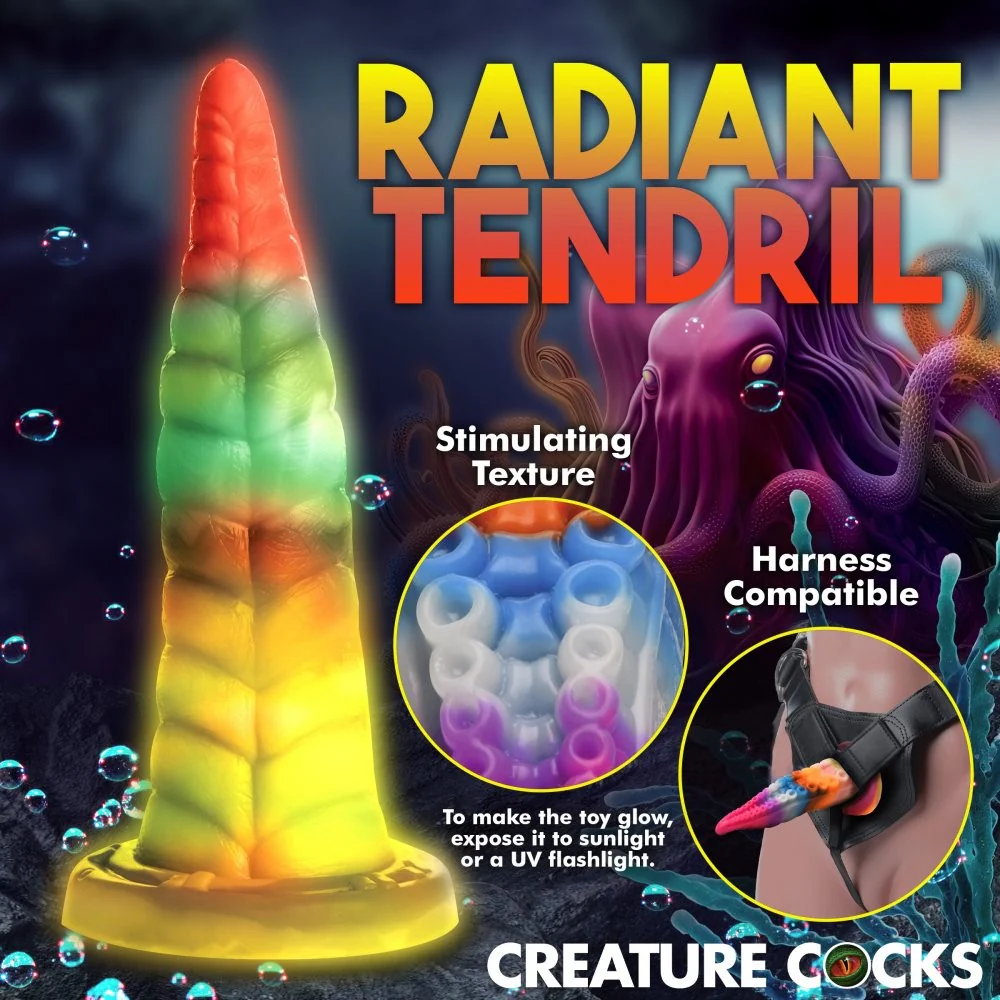Luminoctopus Glow-In-The-Dark Tentacle Silicone Dildo - Image 4