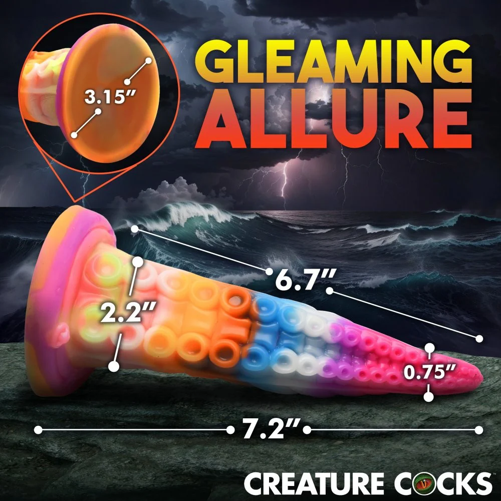 Luminoctopus Glow-In-The-Dark Tentacle Silicone Dildo - Image 5