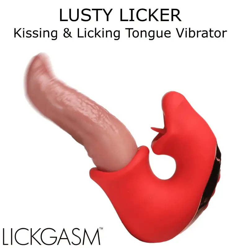 Lusty Licker Kissing & Licking Tongue Vibrator - Image 2