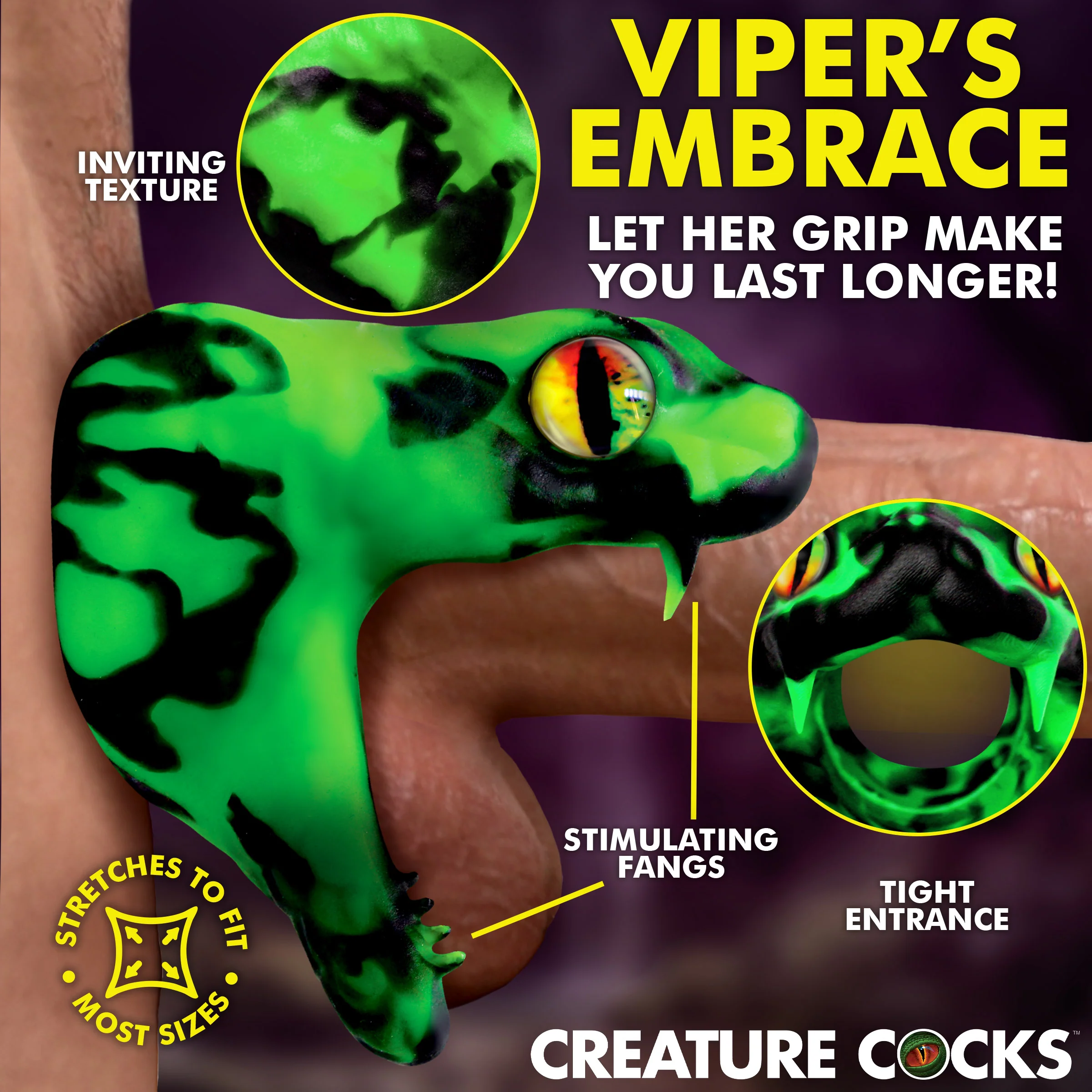 Master Cobra Silicone Cock Ring - Image 2