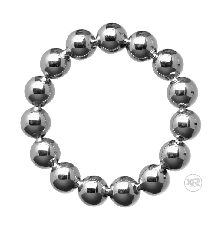 Meridian Stainless Steel Beaded Cock Rings