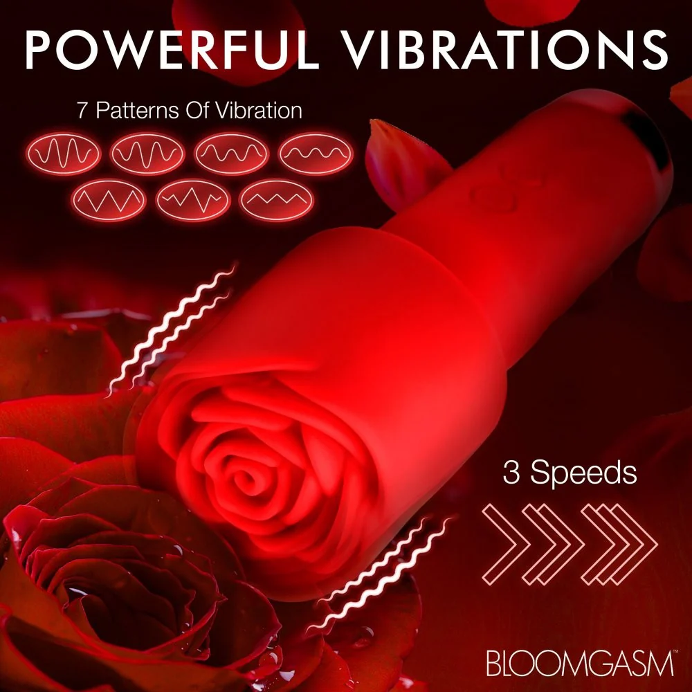 Mini Pleasure Rose-Petite Silicone Rose Wand - Image 3