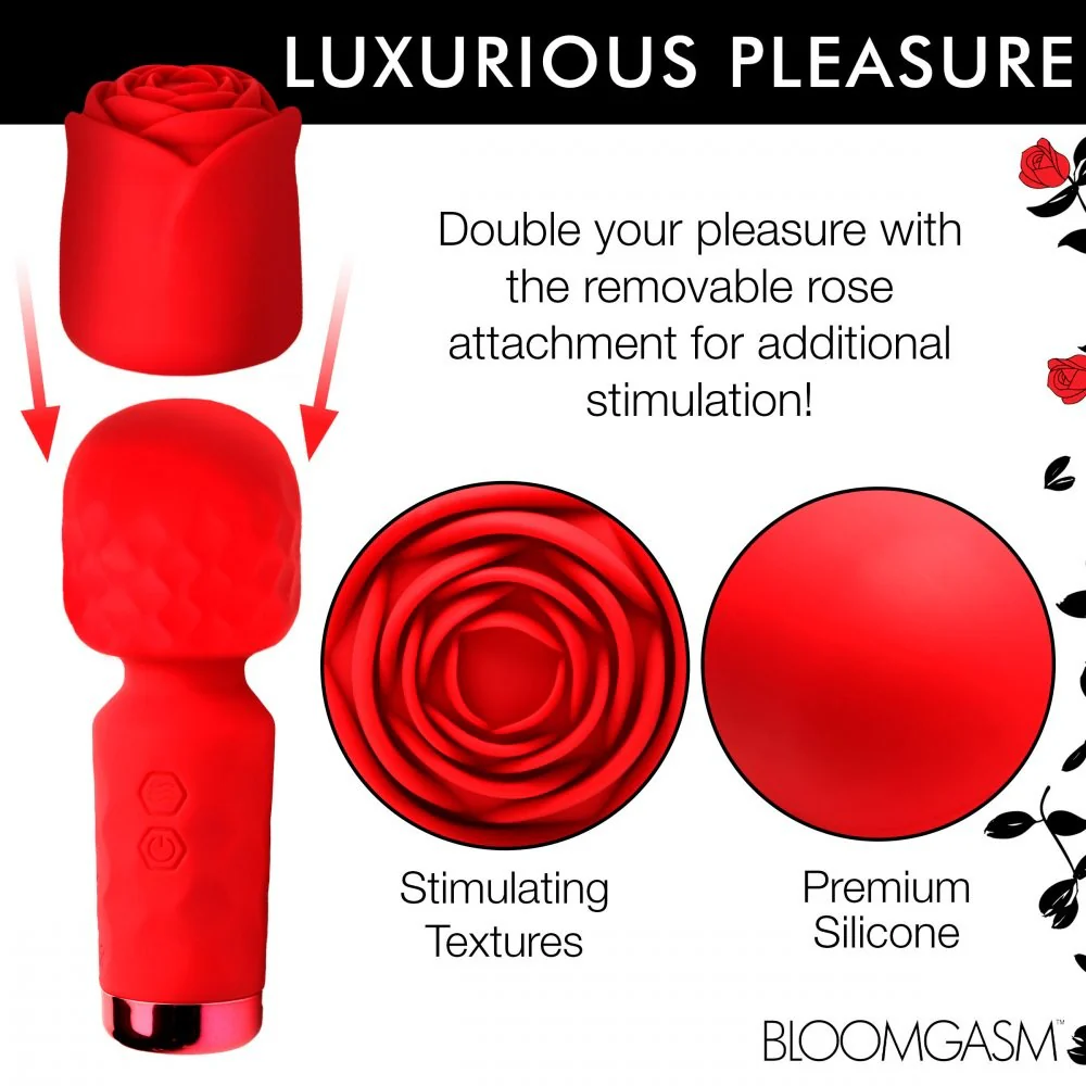 Mini Pleasure Rose-Petite Silicone Rose Wand - Image 6
