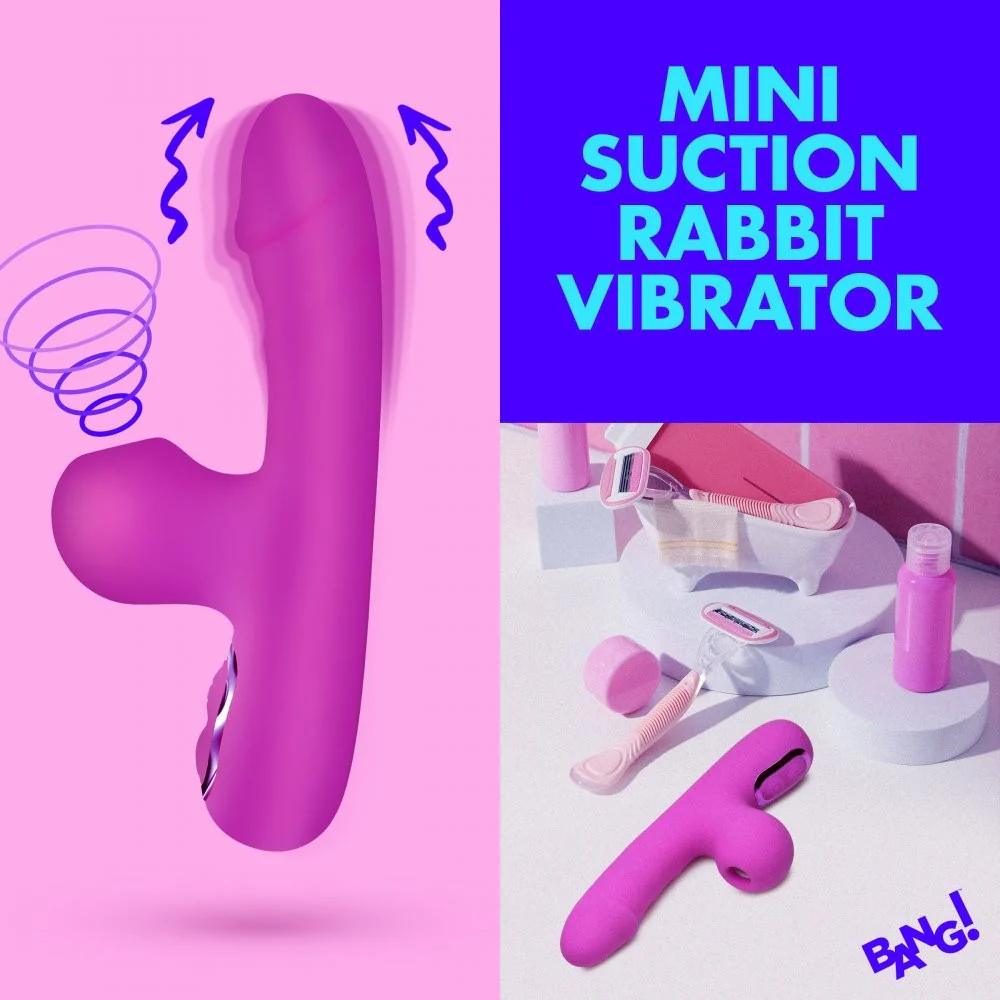 Mini Suction Silicone Rabbit Vibrator - Image 2