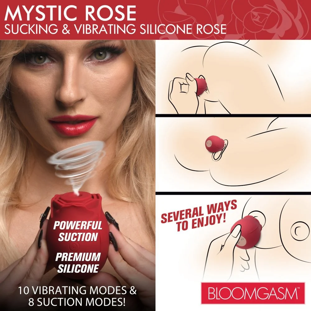 Mystic Rose Sucking and Vibrating Silicone Rose - Image 5