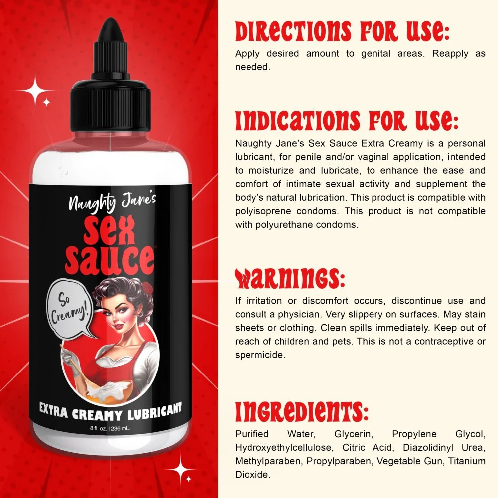 Naughty Jane's Sex Sauce Extra Creamy Lubricant - Image 6