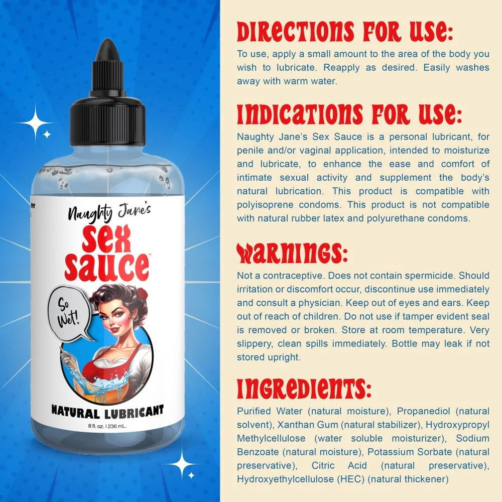 Naughty Jane's Sex Sauce Natural Lubricant - Image 4
