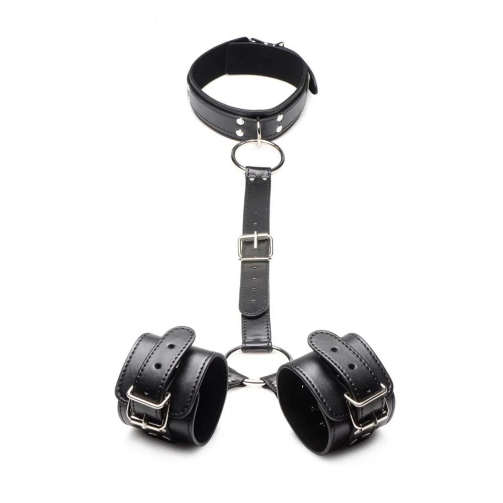 Neck to Wrist Bondage Restraints - Image 6