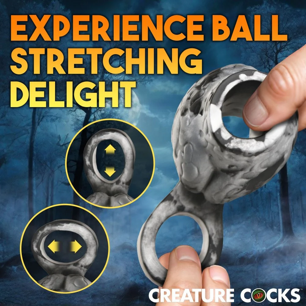 Night Prowler Silicone Girth Enhancer with Ball Strap - Image 2