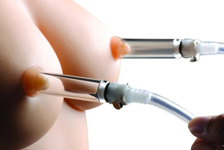 Nipple Pumping System with Dual Detachable Acrylic Cylinders