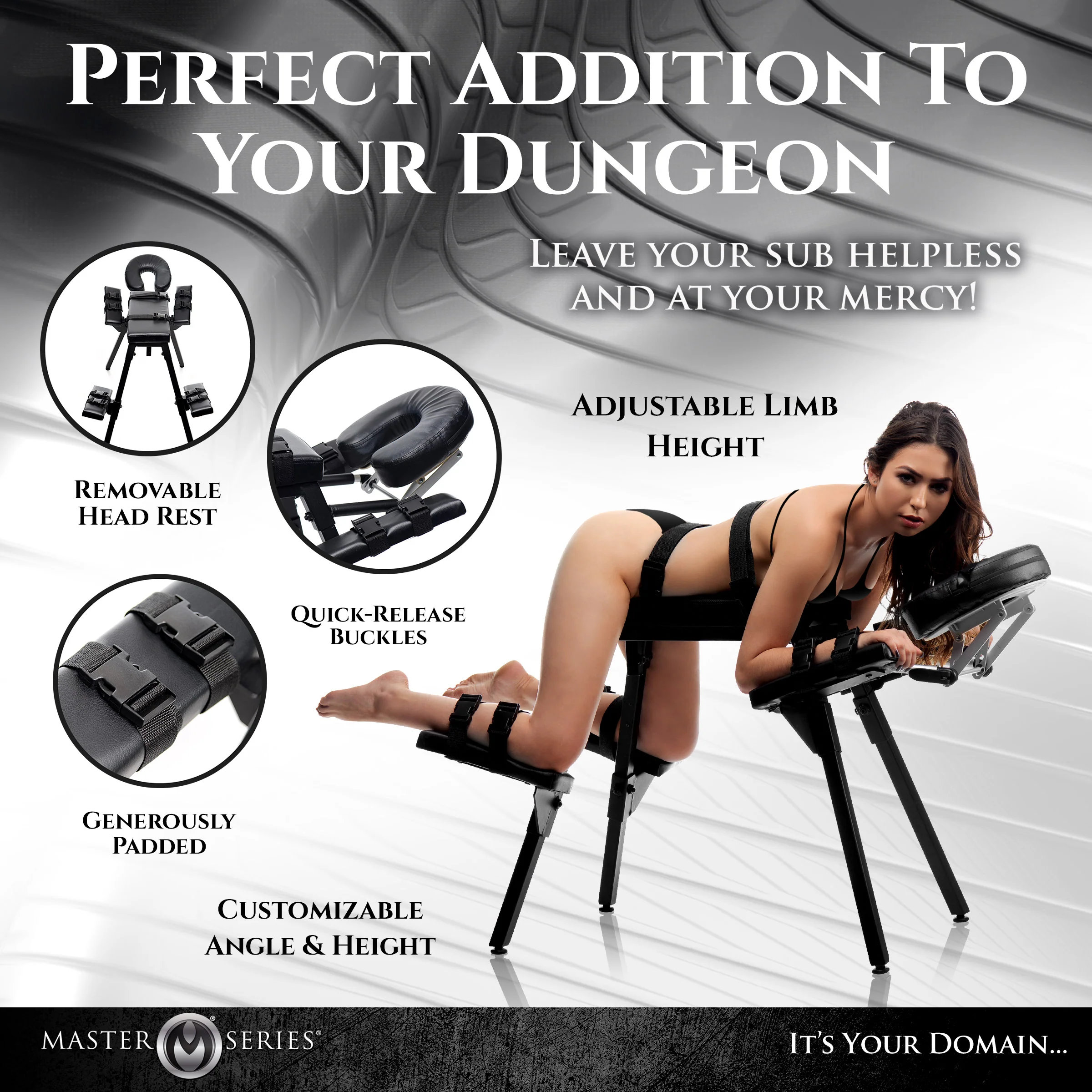 Obedience Extreme Sex Bench with Restraint Straps - Image 5