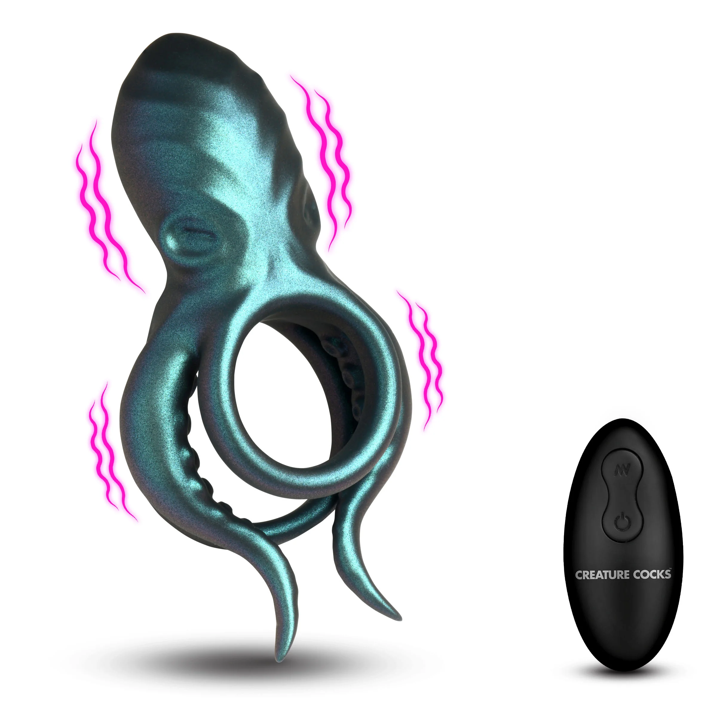 Octo-Grip Vibrating Silicone Cock Ring - Image 5