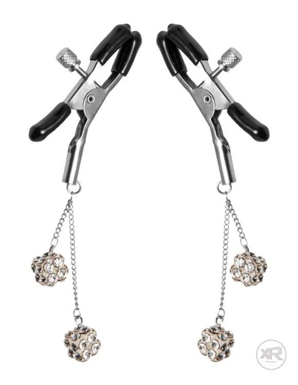 Ornament Adjustable Nipple Clamps with Jewel Accents - Image 3