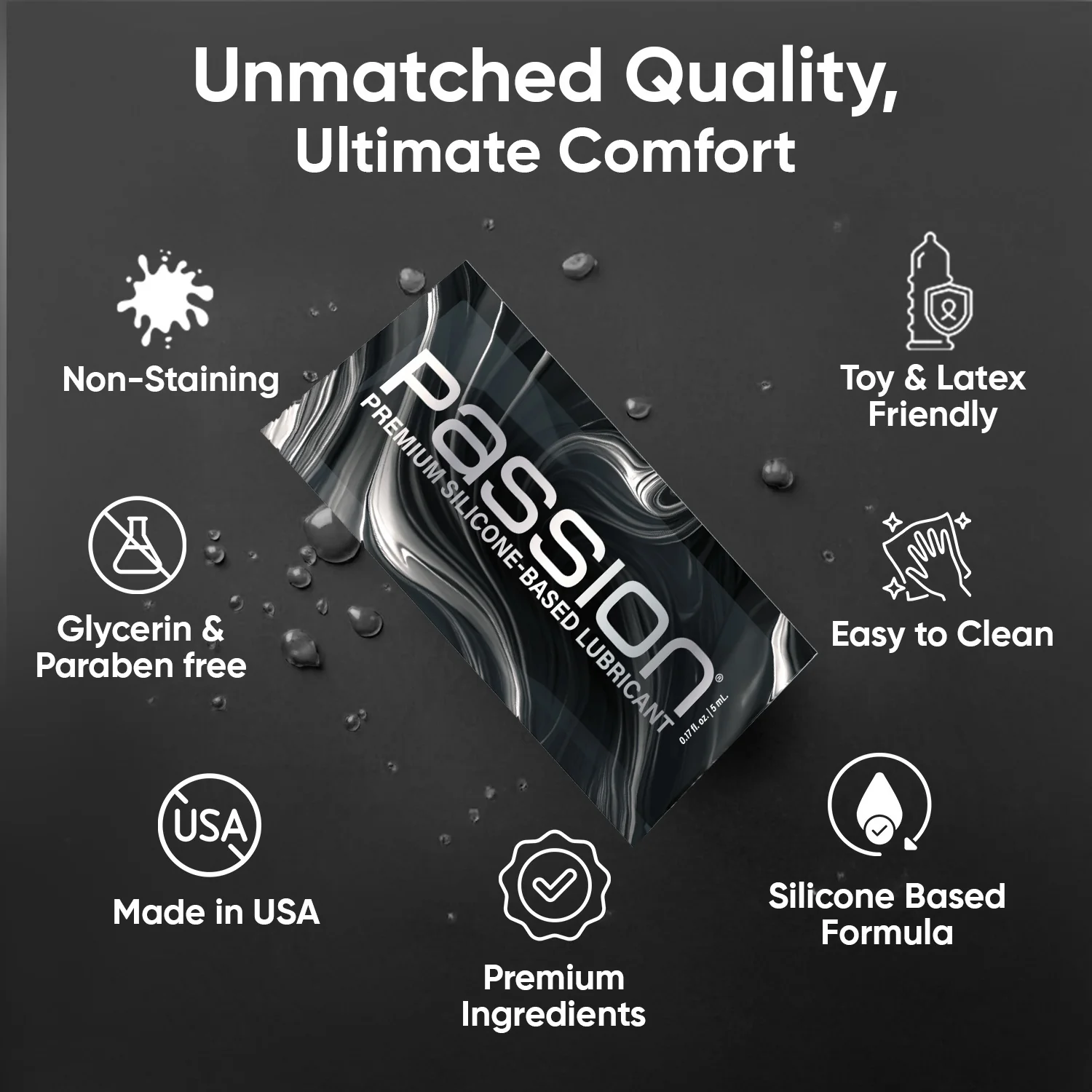 Passion 5ml Silicone Lubricant Satchel - Image 5