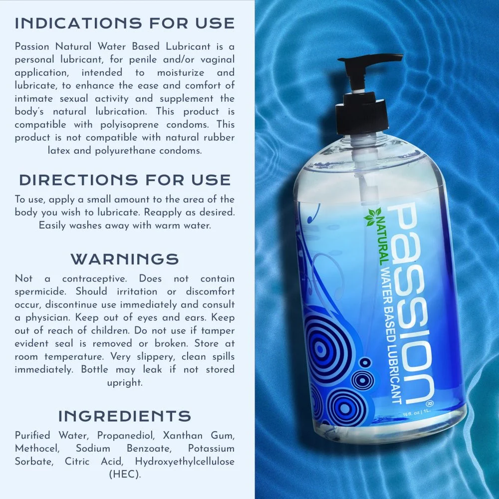 Passion Natural Water Based Lube 16oz - Image 7