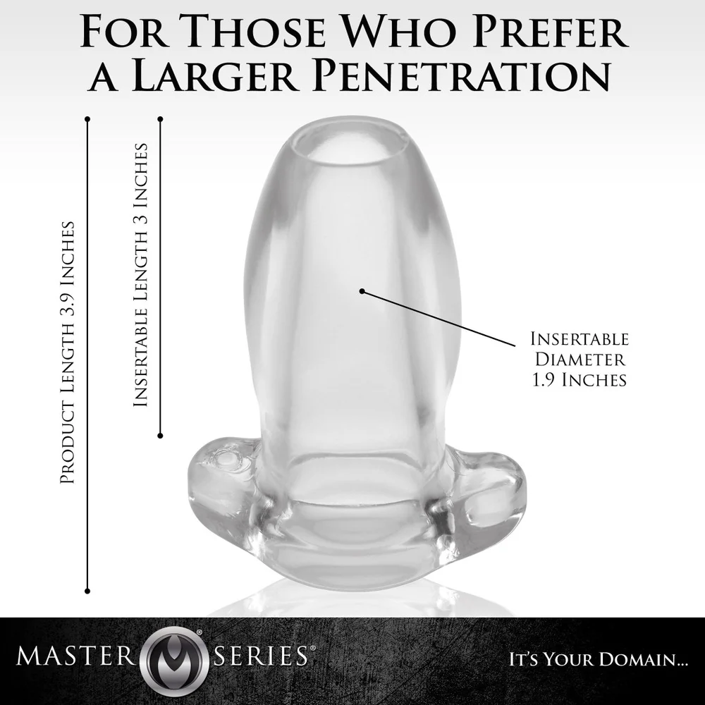 PeepHole Clear Hollow Anal Plug - Image 7