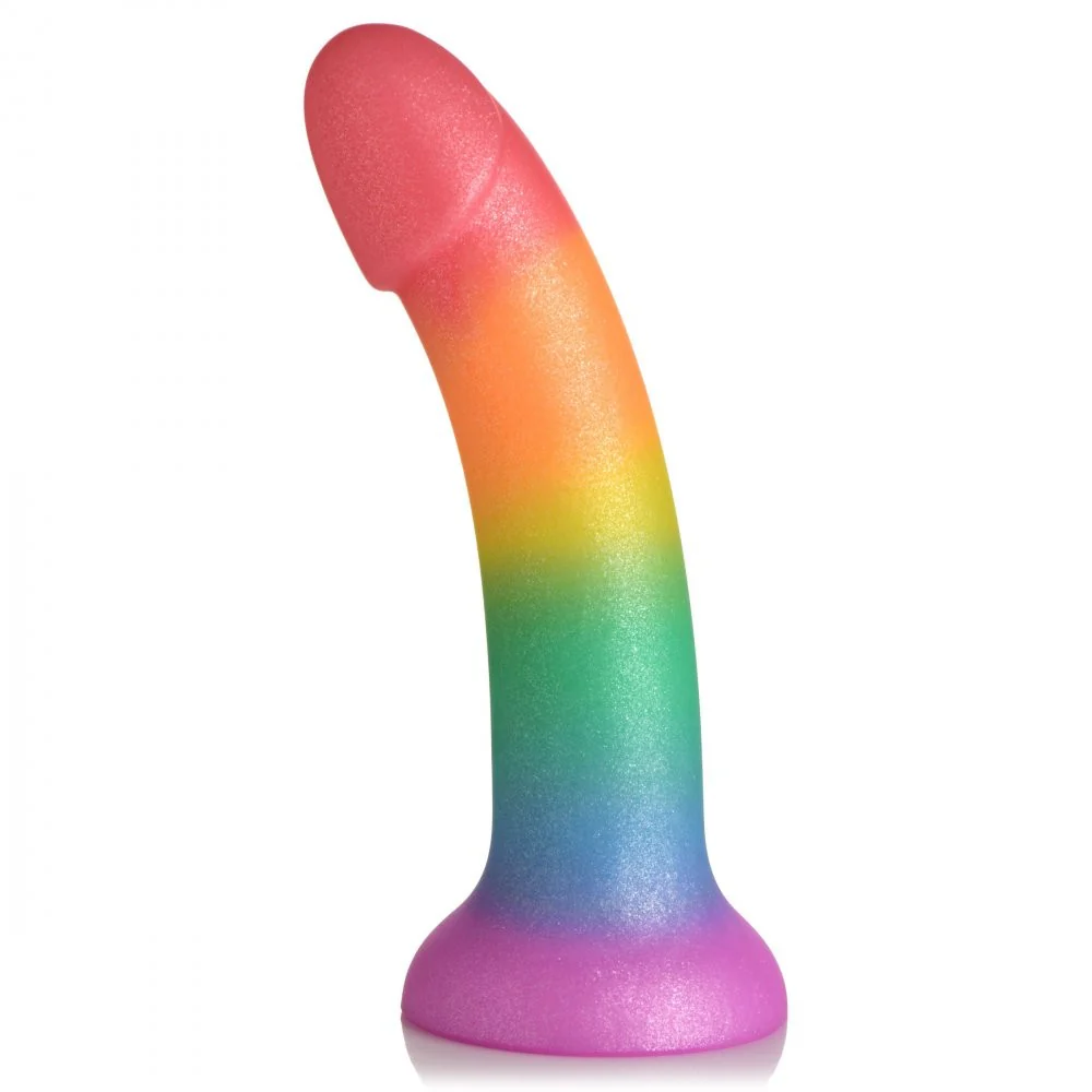 Phallic Rainbow Silicone Dildo - Image 3
