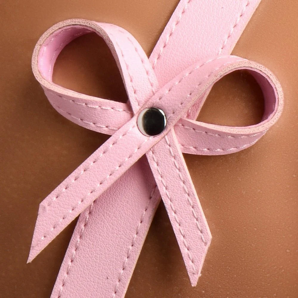 Pink Bondage Thigh Harness with Bows - Image 10