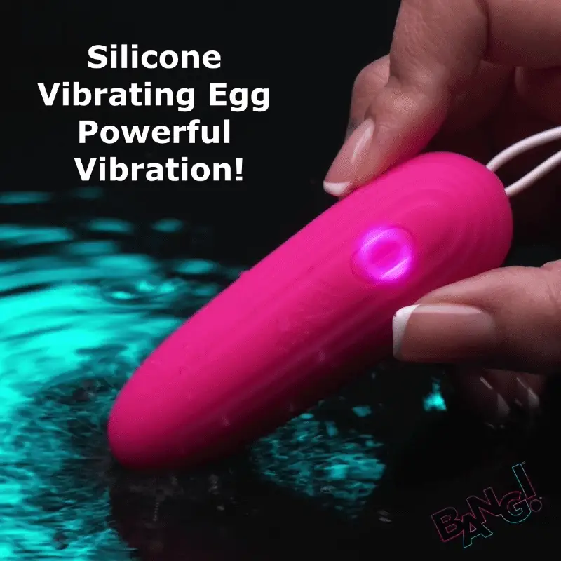Pink Silicone Vibrating Egg - Image 2