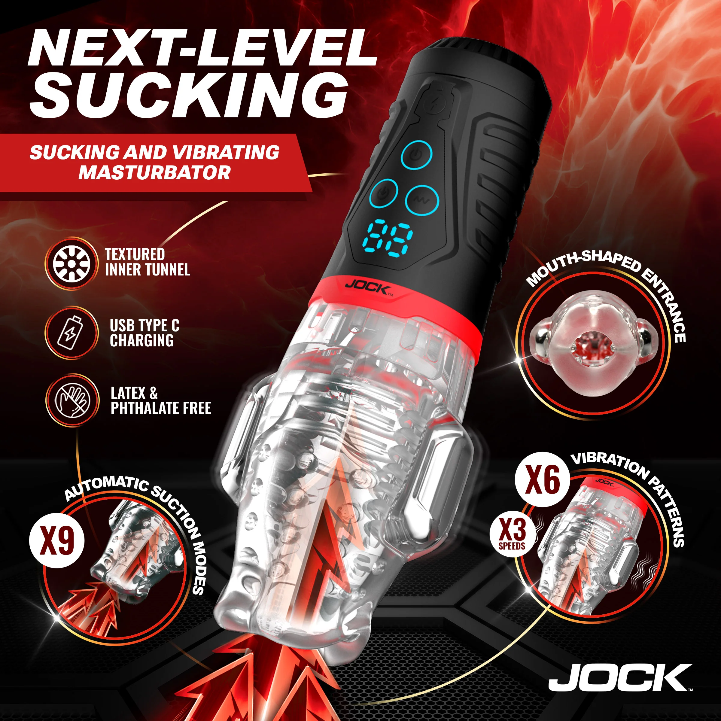 Power Suck Sucking & Vibrating Masturbator - Image 3