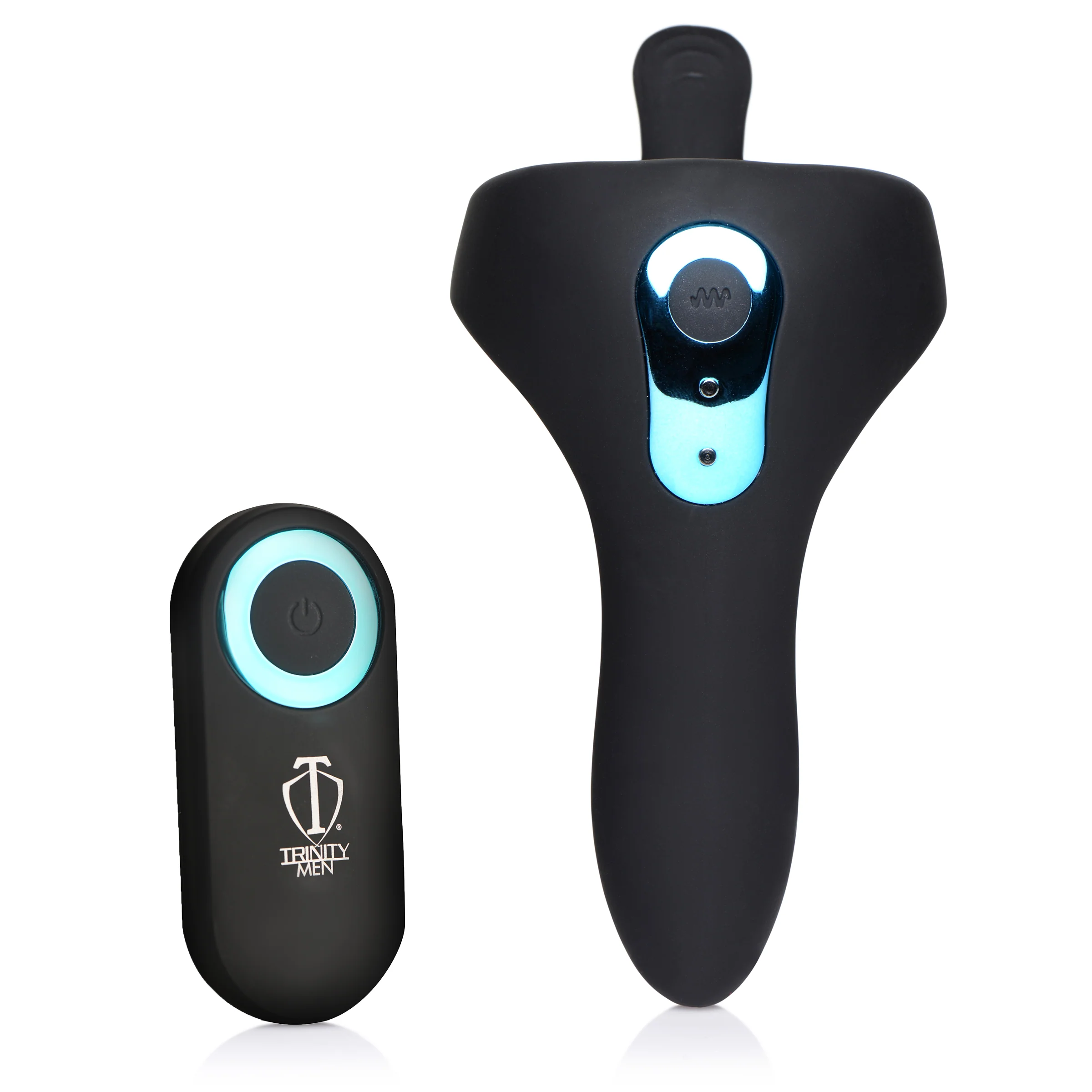 Power Taint 7X Silicone Cock and Ball Ring with Remote - Image 2