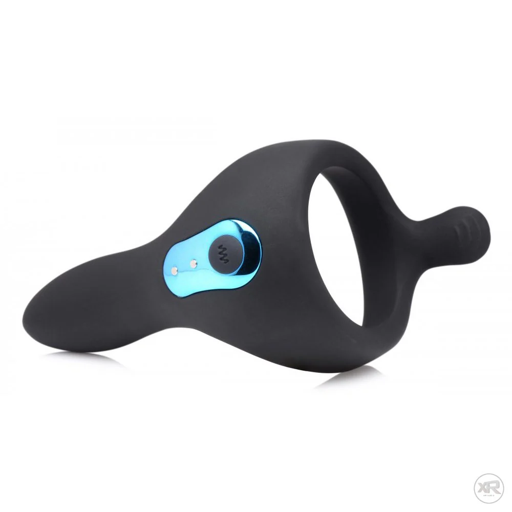 Power Taint 7X Silicone Cock and Ball Ring with Remote - Image 7