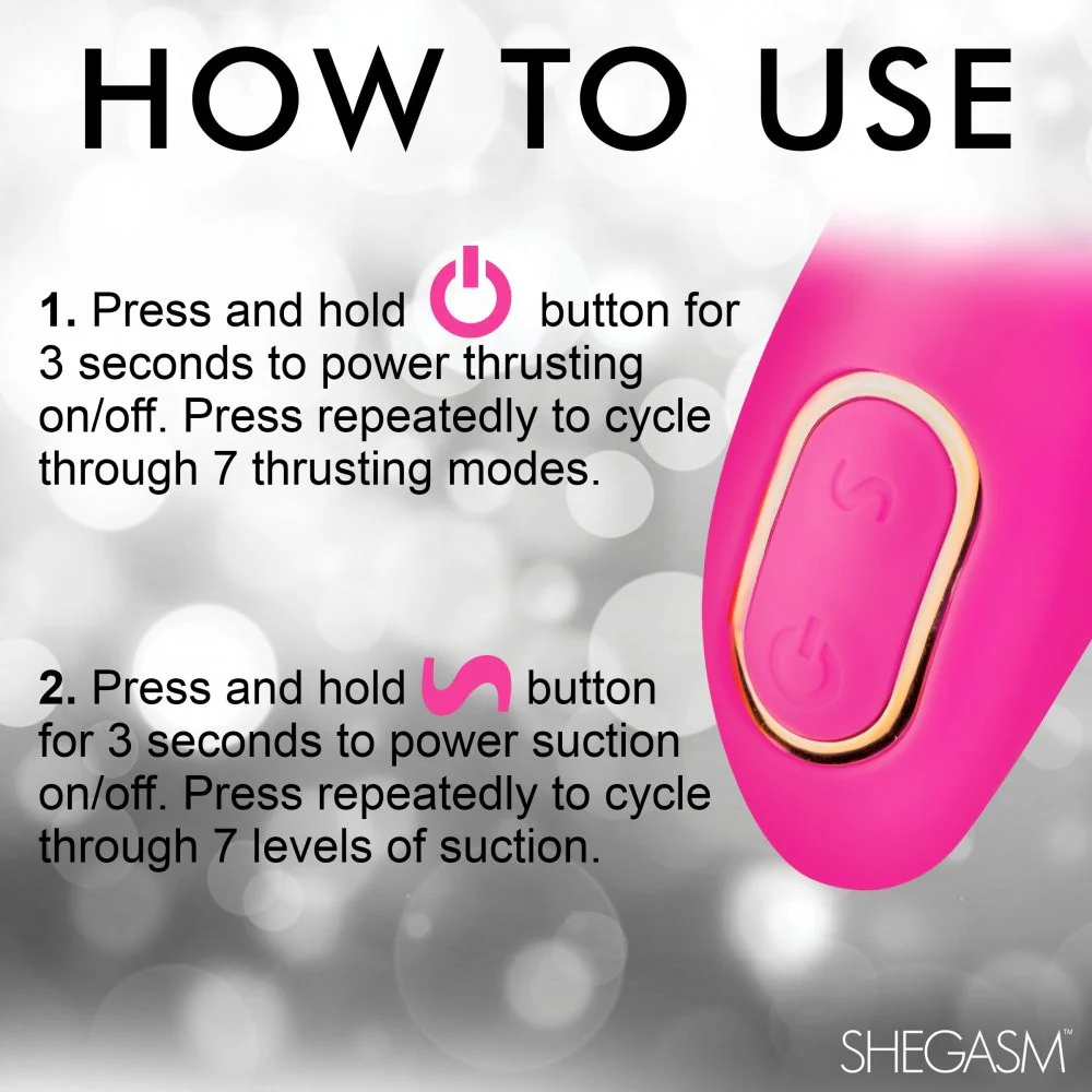 Pro-Thrust Thrusting Suction Silicone Rabbit Vibrator - Image 7