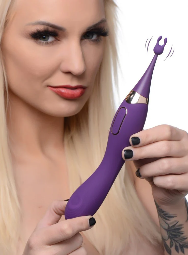 Pulsing G-spot Pinpoint Silicone Vibrator with Attachments - Image 4