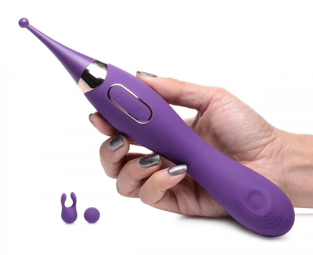 Pulsing G-spot Pinpoint Silicone Vibrator with Attachments - Image 5