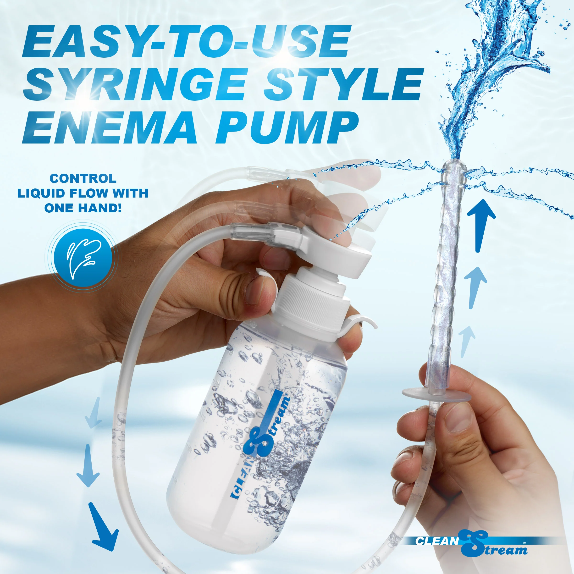 Pump Action Enema Bottle with Nozzle - Image 3
