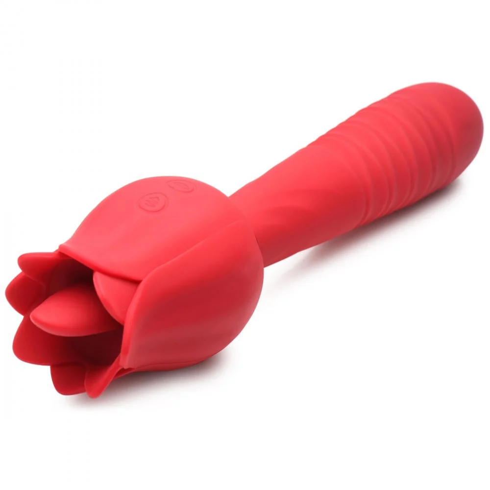 Racy Rose Thrusting and Licking Rose Vibrator - Image 8